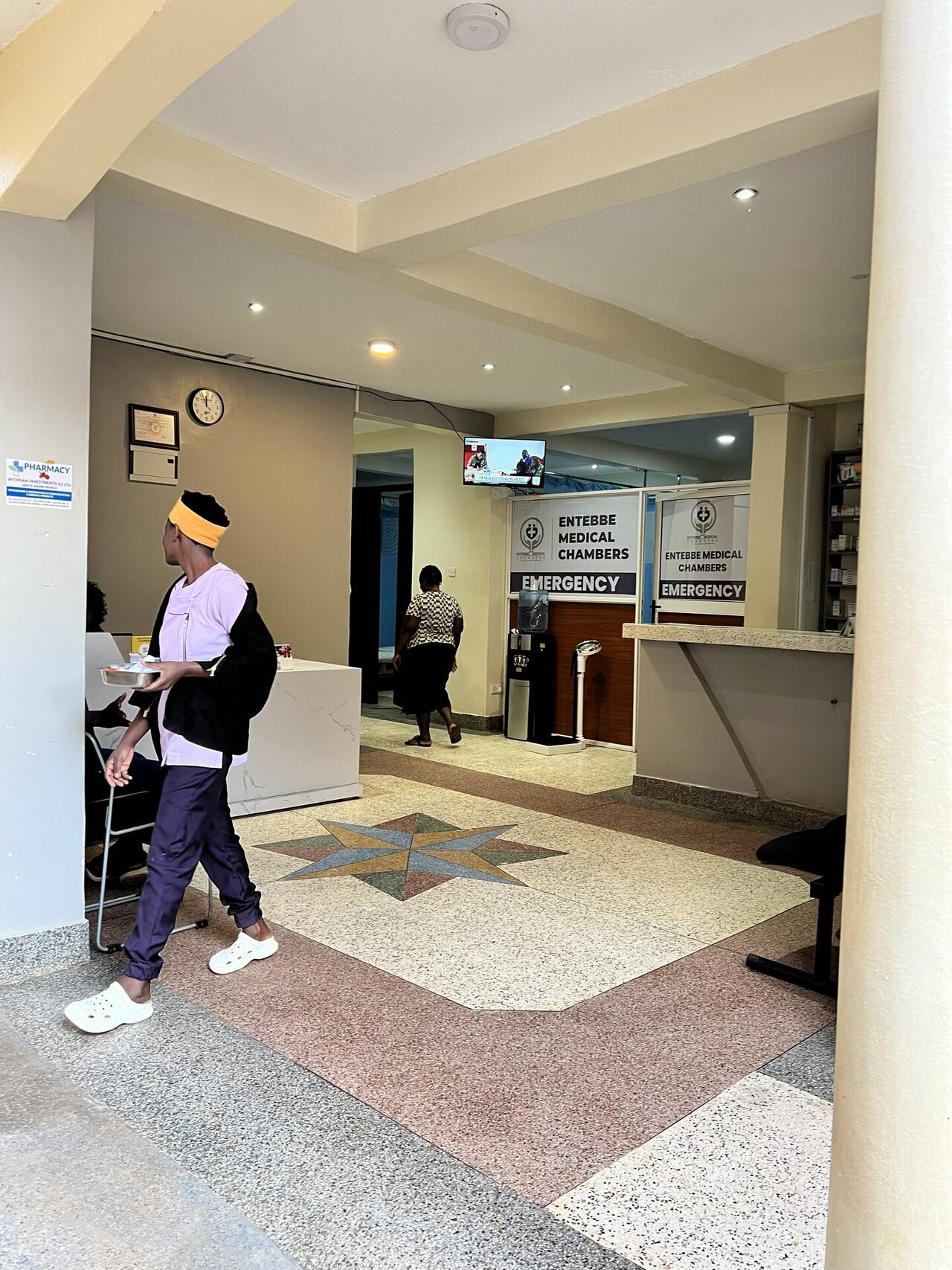 Reception and waiting area