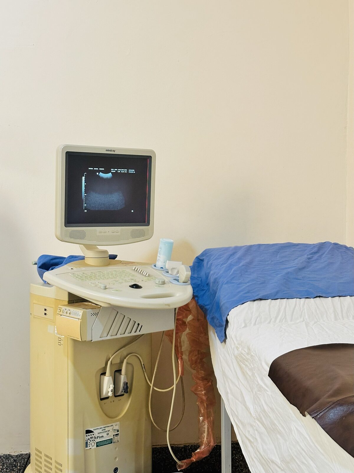 Ultrasound scanning machine at Entebbe Medical Chambers